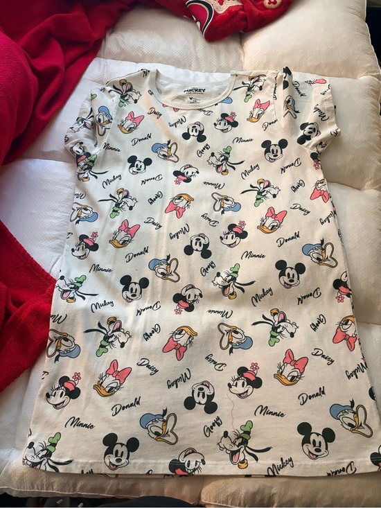 Disney Dresses & Skirts - Disney White Midi Dress with Multicolor Mickey & Friends Print